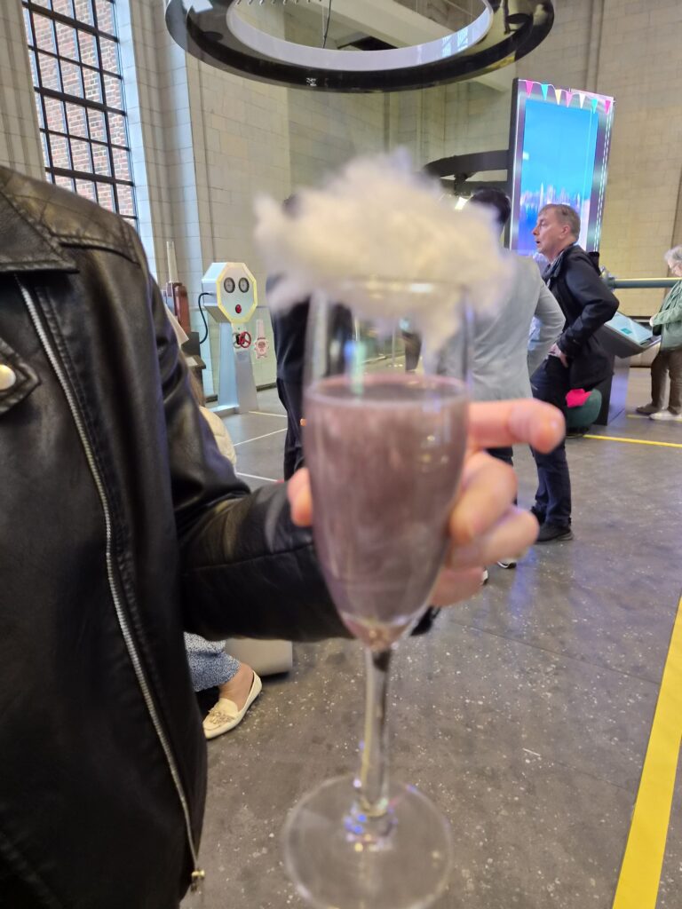 cocktail with candy floss