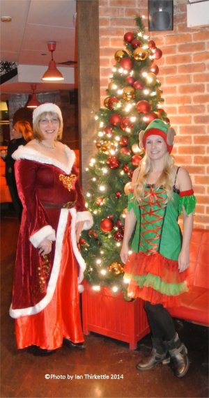 Mrs Claus and Jingle Belle by Ian Thirkettle