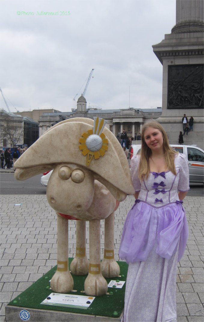 Bo Peep with Shaun the Sheep. 