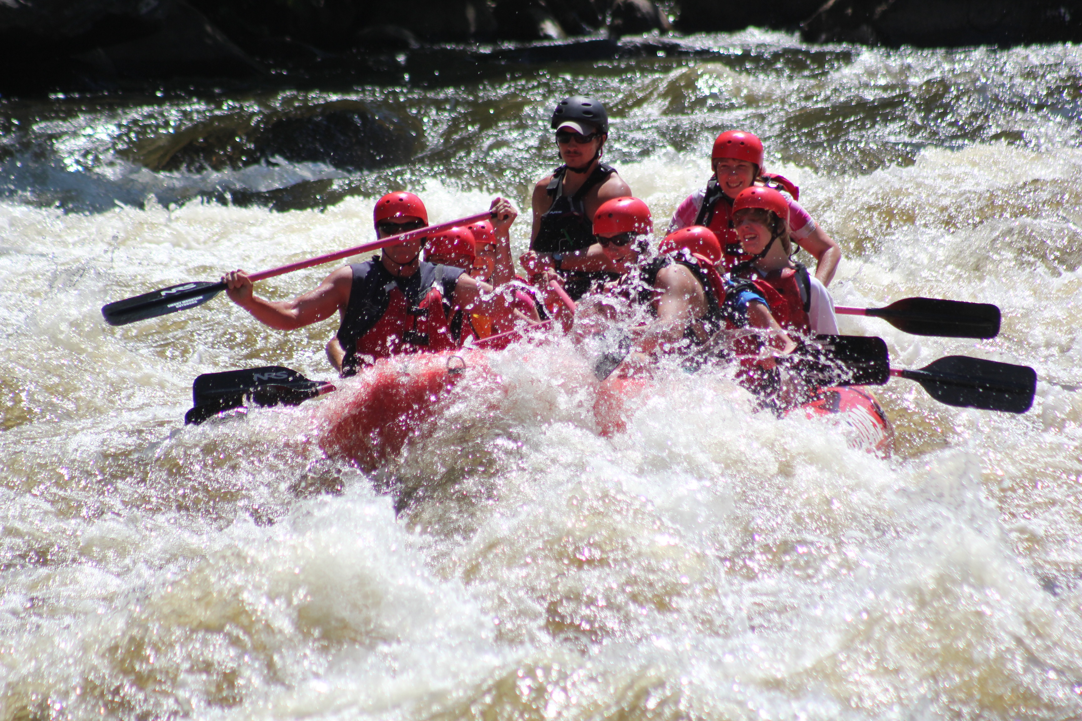 White water rafting in the Smoky mountains