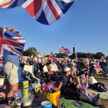 Crowd flag waving at Battle Proms 2026